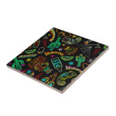 Mexico Fiesta Patroon Tegeltje (Zijkant)