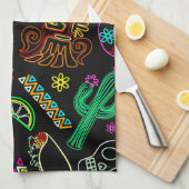 Mexico Fiesta Patroon Theedoek (Quarter Fold)