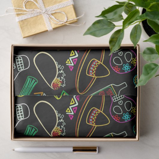 Mexico Fiesta Patroon Tissuepapier (Geschenk)