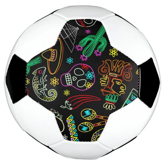 Mexico Fiesta Patroon Voetbal (Gedraaid)