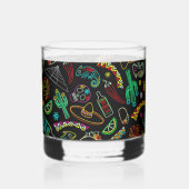 Mexico Fiesta Patroon Whisky Glas (Voorkant)