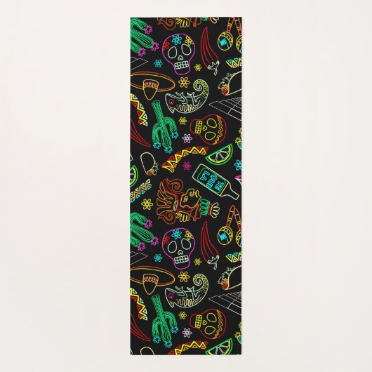Mexico Fiesta Patroon Yogamat (Achterkant)
