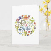 Mexico - Fiesta 'Til Siesta - licht Kaart (Gele Bloem)