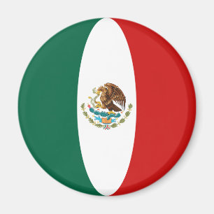 Mexico Fisheye Flag Magnet
