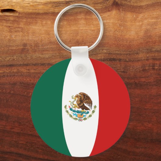 Mexico Fisheye Flag Sleutelhanger (Voorkant)