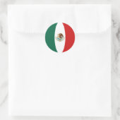 Mexico Fisheye Vlag Sticker (Tas)