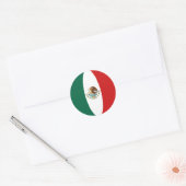 Mexico Fisheye Vlag Sticker (Envelop)