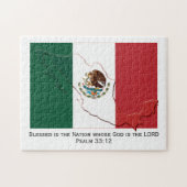 MEXICO FLAG | Blessed Nation | Mexican Legpuzzel (Horizontaal)