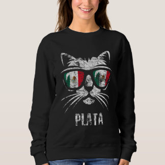 Mexico Flag Cat Vintage Mexican Saying Trui
