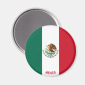 Mexico Flag Charming Patriotic Magneet (Voorkant / Achterkant)