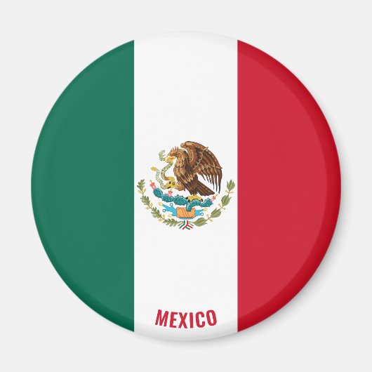 Mexico Flag Charming Patriotic Magneet (Voorkant)