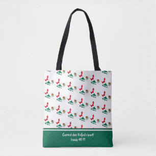 MEXICO Flag Christelijk ScriptGROEN Tote Bag