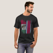 Mexico Flag Costa Rica Grown Country Flags Stripes T-shirt (Voorkant volledig)