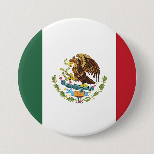Mexico Flag Design Pin Button (Voorkant)