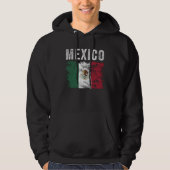 Mexico Flag Distressed - Mexican Flag Hoodie (Voorkant)