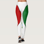 Mexico Flag Heart Leggings (Achterkant)