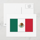 Mexico FLAG International Briefkaart (Voorkant / Achterkant)