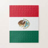 Mexico Flag Jigzaag Puzzle Legpuzzel (Verticaal)