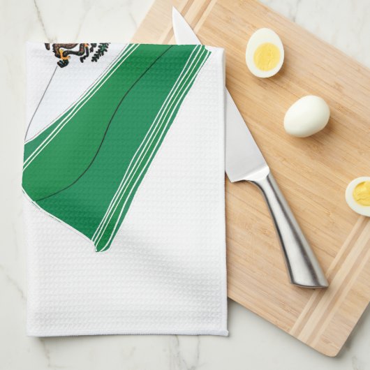 Mexico Flag Kitchen Towel Theedoek (Quarter Fold)
