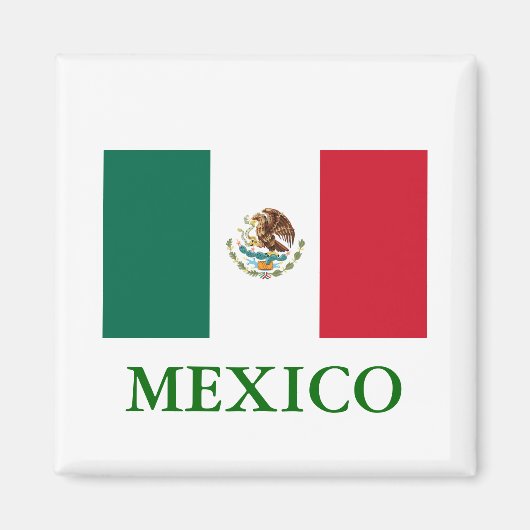 Mexico Flag Magnet (Voorkant)