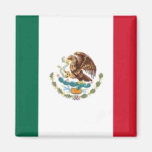Mexico Flag Magnet 2 (Voorkant)