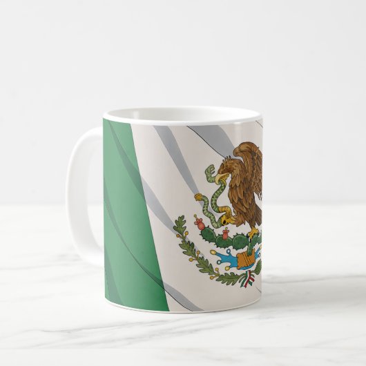 Mexico Flag Mug Koffiemok (Voorkant links)
