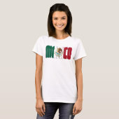 MEXICO Flag Text T-shirt (Voorkant volledig)