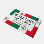 MEXICO FLAG Welkom Deurmat (Schuin)