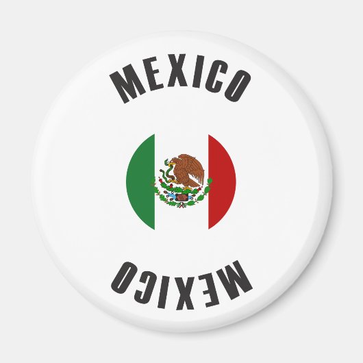 Mexico Flag Wheel Magneet (Voorkant)