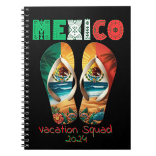 Mexico Flip Flop Vakantie Tropisch uitje Ontwerp Notitieboek