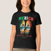 Mexico Flip Flop Vakantie Tropisch uitje Ontwerp Tri-Blend Shirt (Voorkant)