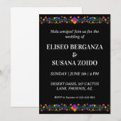 Mexico Floral Mexicaanse bruiloft uitnodigingen (Voorkant / Achterkant)