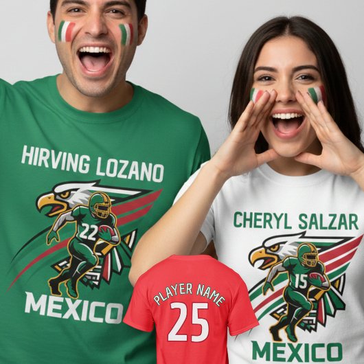 Mexico Football Eagle Dynamic National Pride Art T-shirt