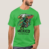 Mexico Football Eagle Dynamic National Pride Art T-shirt (Voorkant)