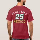 Mexico Football Eagle National Pride Action Art T-shirt (Achterkant)