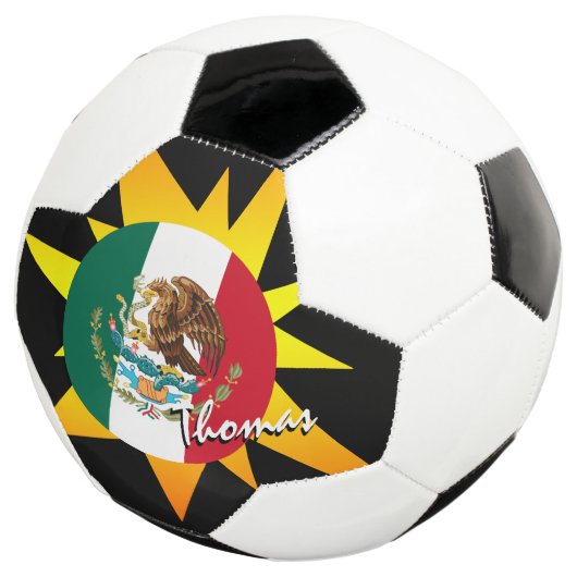 Mexico-Football en Mexicaanse vlag/BANG Voetbal (Drie kwart)