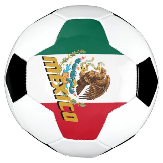 Mexico-Football en Mexicaanse vlag/sport Voetbal (Gedraaid)