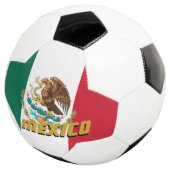 Mexico-Football en Mexicaanse vlag/sport Voetbal (Drie kwart)