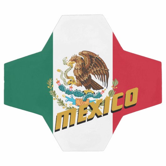 Mexico-Football en Mexicaanse vlag/sport Voetbal (Enkel)