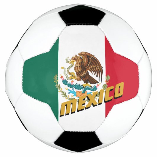 Mexico-Football en Mexicaanse vlag/sport Voetbal (Voorkant)