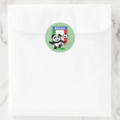 Mexico Football Panda Ronde Sticker (Tas)