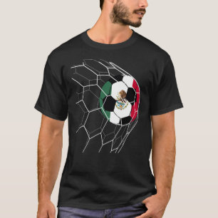 Mexico-Football voor de Mexicaanse vlag T-shirt