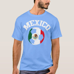 Mexico Futbol Mexicaanse vlag T-shirt
