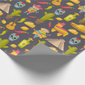 Mexico Geïnspireerd patroon Cadeaupapier (Hoek)