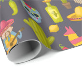 Mexico Geïnspireerd patroon Cadeaupapier (Rol Hoek)