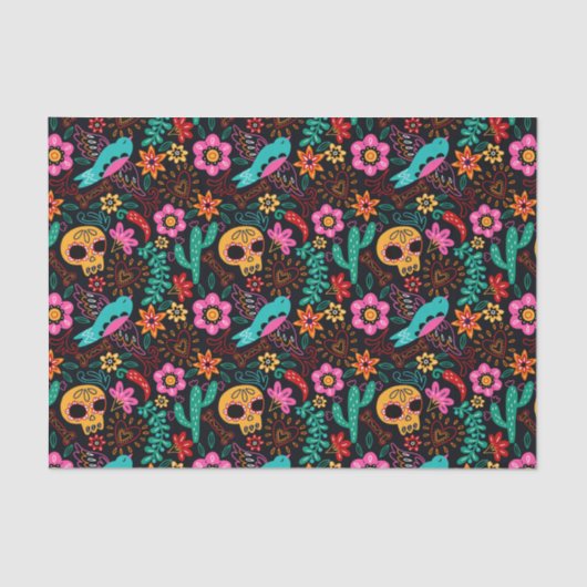 Mexico Geïnspireerd patroon Tissuepapier (Voorkant)