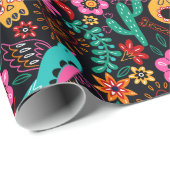 Mexico Geïnspireerd patroonpakpapier Cadeaupapier (Rol Hoek)