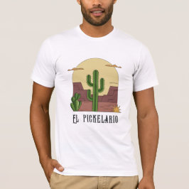 Mexico geïnspireerde belettering, Desert cactus pl T-shirt