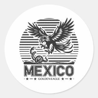 Mexico - Golden Eagle Ronde Sticker