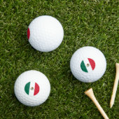 Mexico Golf Balls, Mexicaanse vlag Golfers / Patri Golfballen (Insitu Gras)